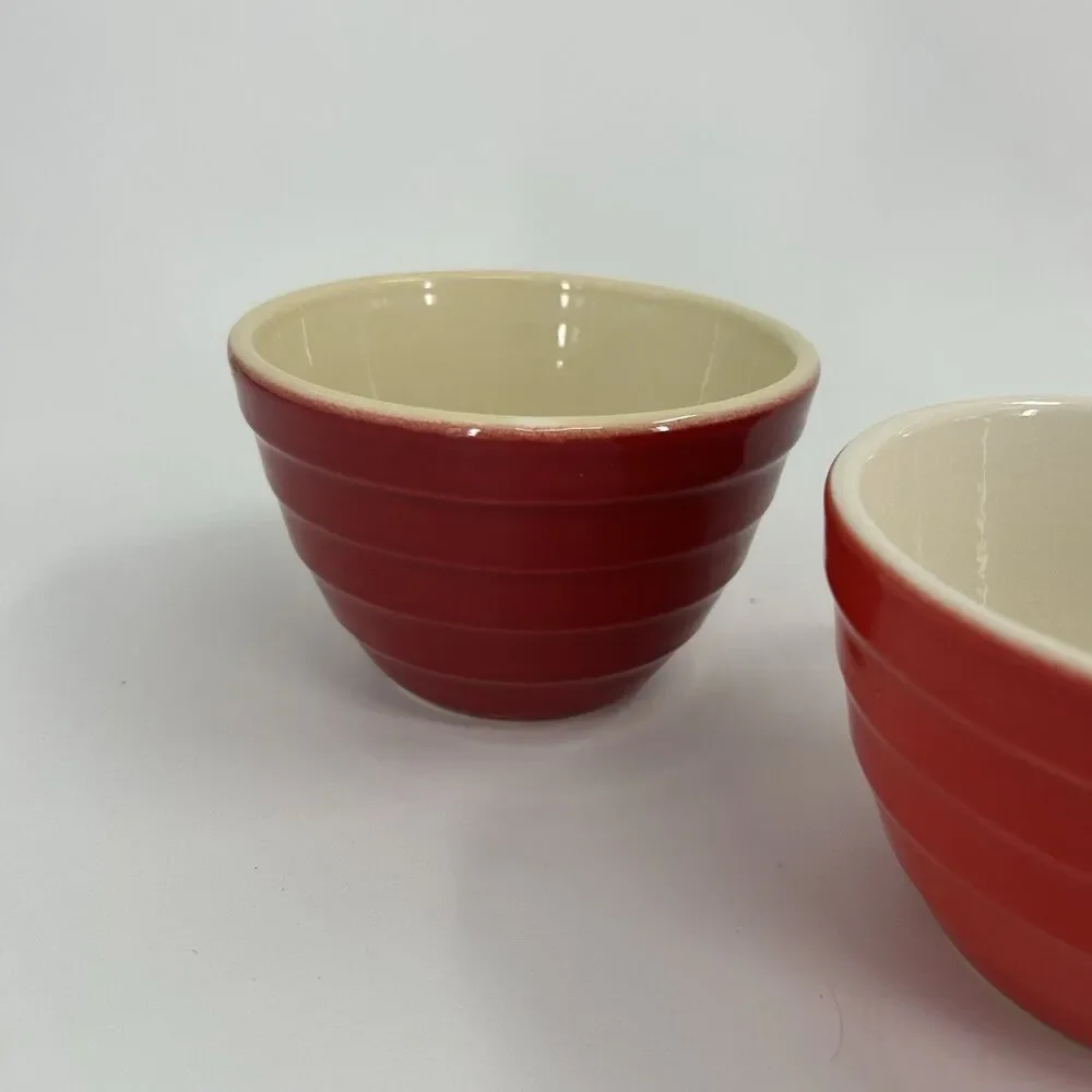 Vintage Crate & Barrel Parker Ribbed Beehive Bowl Set of 6 Retired Fast Shipping